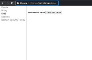 limpar cache DNS Google Chrome