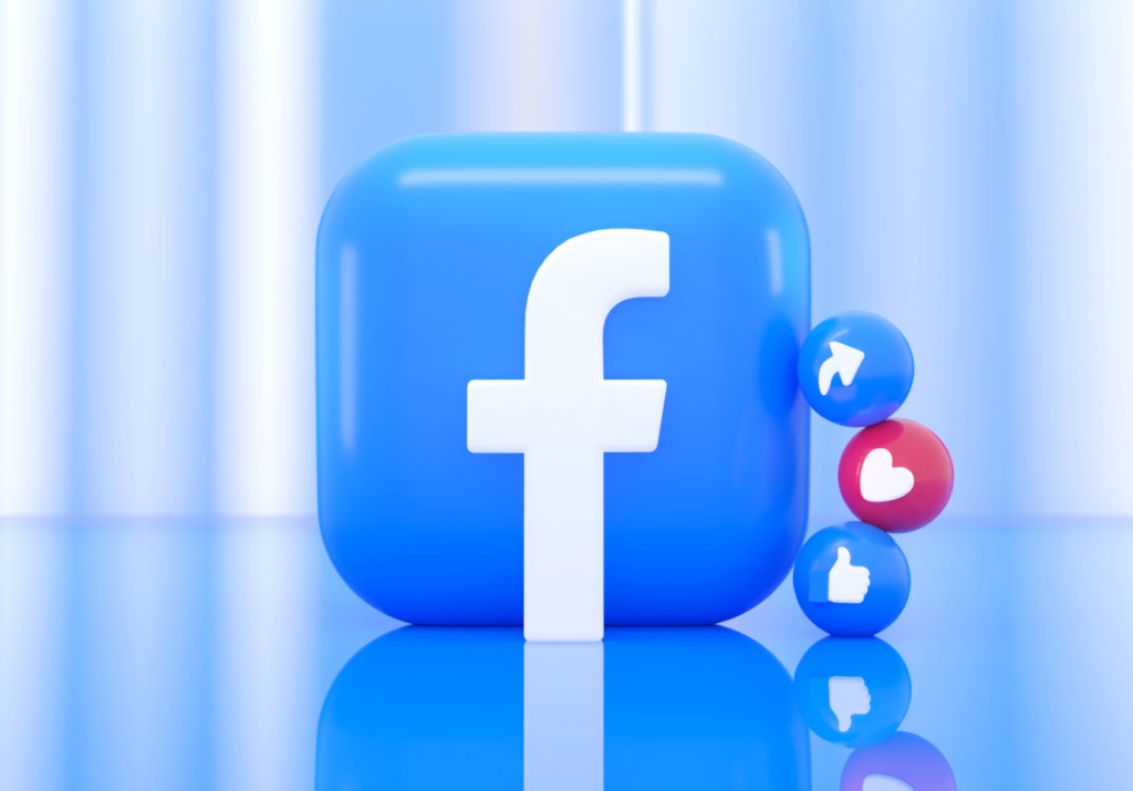 Imagem Facebook com reações